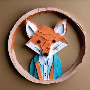Cardboard Animal Portraits
