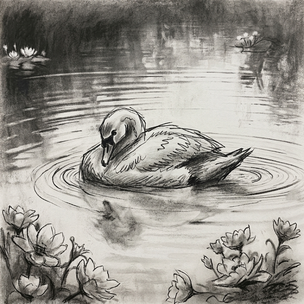 Charcoal swan